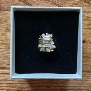 Alexis Bittar gold ring, never worn, in box